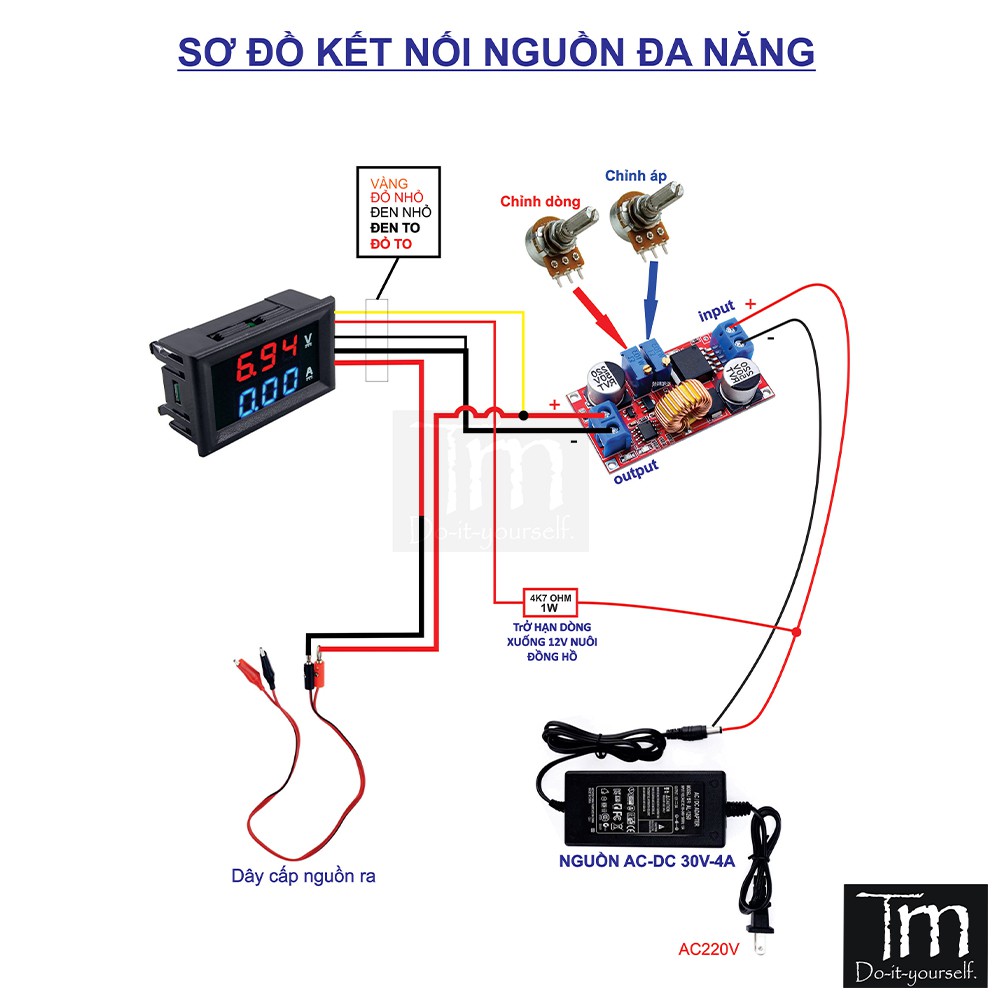 Nguồn Đa Năng 30v Có Chỉnh Dòng Áp