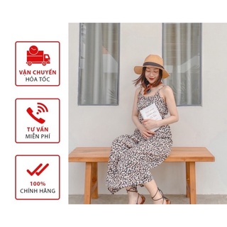 Maxi Hoa Nhí Đẹp, Maxi Cúc Họa Mi ELILUCY May Ly Ngực Buộc Dây Có Thể Thay Đổi Cực Đẹp FREESIZE