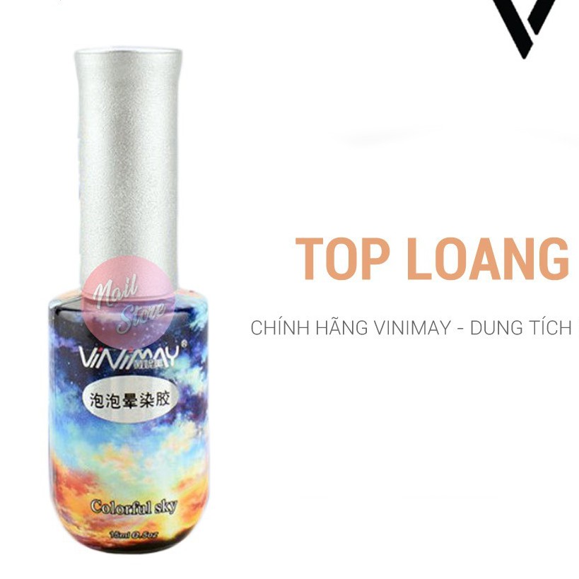 TOP loang trong suốt Vinimay vẽ vân đá, hoa gel loang - Carton Nail