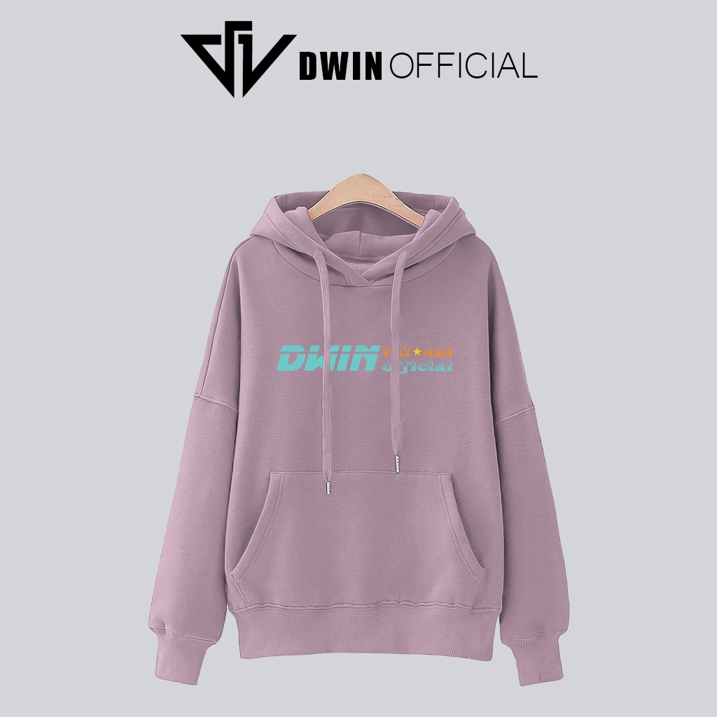 Áo hoodie Việt Nam nỉ unisex DWIN basic nam nữ form rộng oversize local brand SP00054