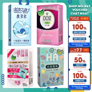 Bao cao su siêu mỏng nội địa Trung Quốc nhiều nước.uy tín - chất lượng - giá rẻ - nguồn gốc rõ ràng ( nhiều loại )