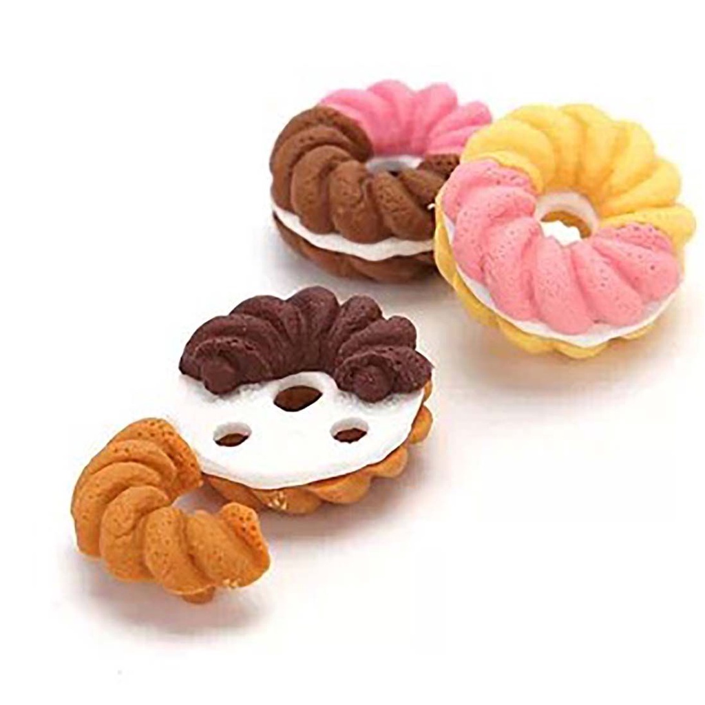 Cục tẩy thiết kế hình bánh tráng miệng dễ thương tiện dụng