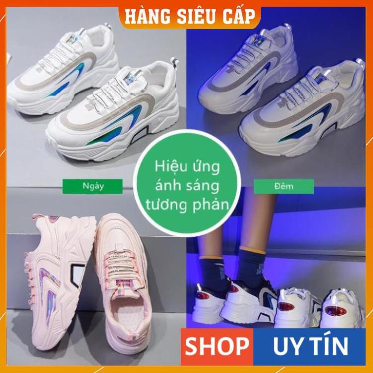 [ Hàng Loại 1 ] - Giày thể thao nữ Phản quang, Clunky Sneaker, 💥Phong cách Hàn Quốc 2020 mẫu mới😍 3 màu có sẵn (D203) | BigBuy360 - bigbuy360.vn