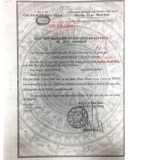 {Date 2029} Viên Cỏ Lúa Mì Hữu Cơ Pines 250v