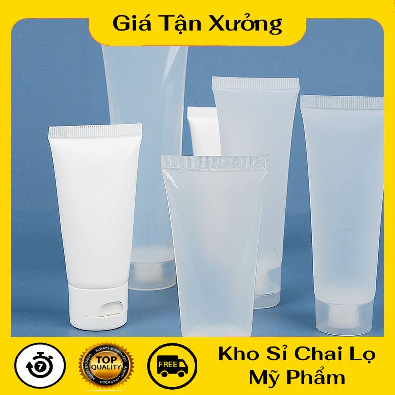 Tuýp Chiết Mỹ Phẩm ❤ TRÙM SỈ ❤ Tuýp nhựa (tube) chiết mỹ phẩm 50ml, 100ml nắp xi đựng kem chống nắng, sữa rửa mặt
