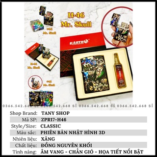 𝘽𝙖̣̂𝙩 𝙇𝙪̛̉𝙖 đồng nguyên khối 𝒁𝒊𝒑𝒑𝒐 phiên bản Nhật ZPR17-H46 mẫu Mr.Skull Phong thủy - Hôt quẹt 𝒁𝒊𝒑𝒑𝒐 TANY SHOP