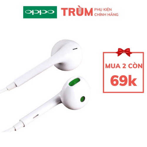 Tai Nghe Oppo Reno Chính Hãng Màu Trắng, Màn Xanh Hàng Zin Chất Lượng Âm Thanh Cực Xịn Bảo Hành 1 Đổi 1