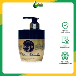 Kem ủ tóc phục hồi hư tổn Bosnic Chitosan Rich L.P.P Treatment 500ml, kem dưỡng phục hồi chính hãng Hàn Quốc