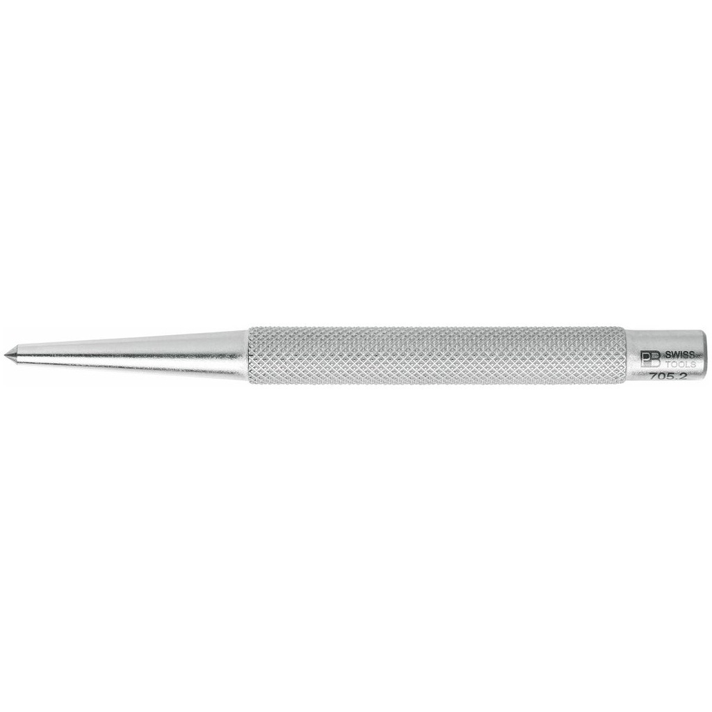 Mũi Đục Dấu Tâm Pb Swiss Tools Dài 100mm Thân Cán Nhám - Hàng Chính Hãng 100% từ Thụy Sĩ