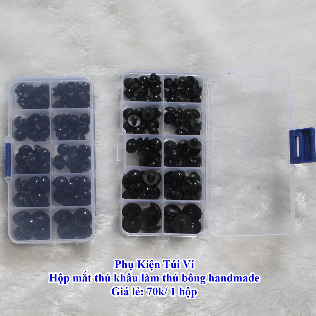 Hộp mắt thú khâu làm thú bông handmade