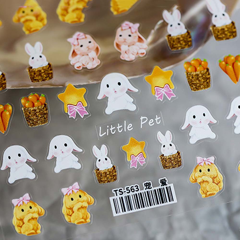 (Hàng Mới Về) Miếng Dán Trang Trí Móng Tay 5D Siêu Mỏng Diy