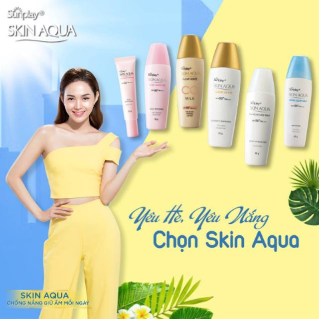 Sữa chống nắng dưỡng da ngừa mụn Sunplay Skin Aqua Acne Clear SPF 50+ | BigBuy360 - bigbuy360.vn