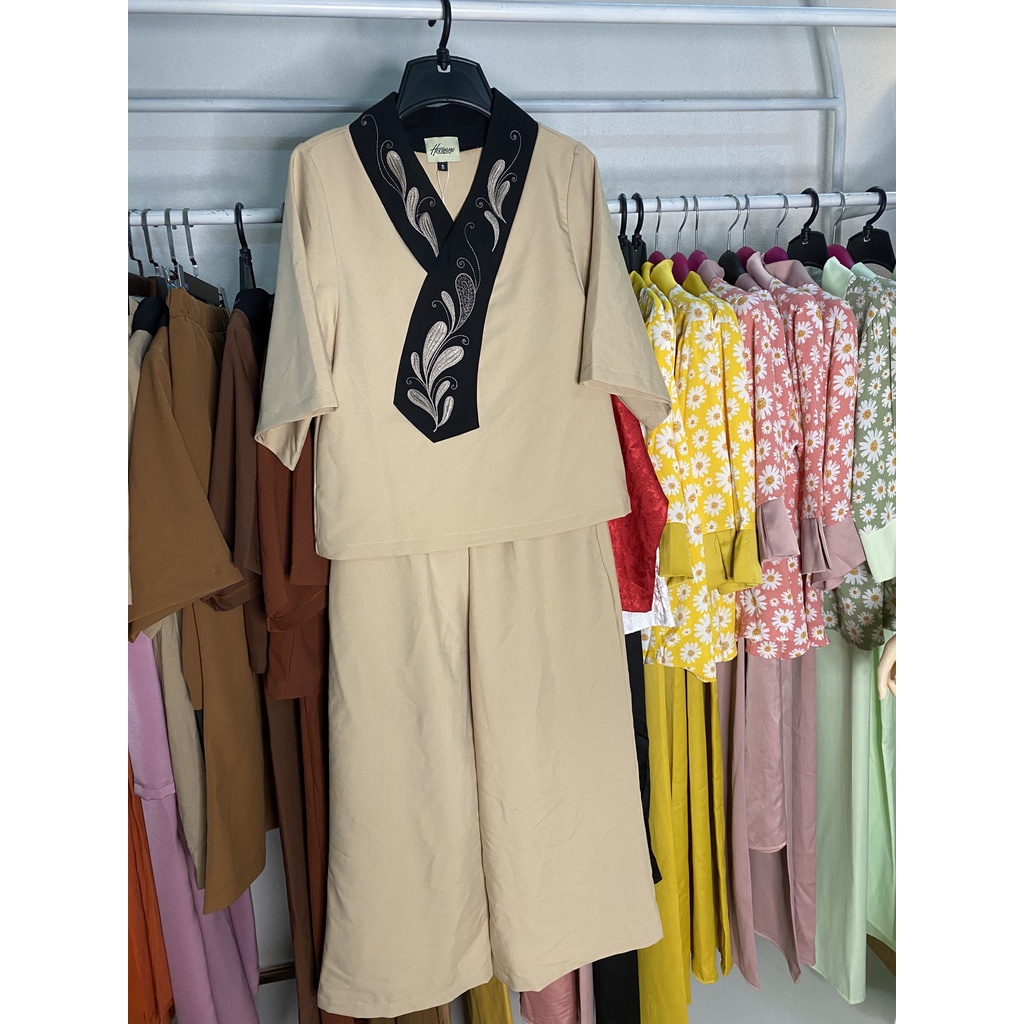 Bộ lam đi lễ chùa(đồ phật tử) vải lụa mềm mịn[Hermano Fashion]