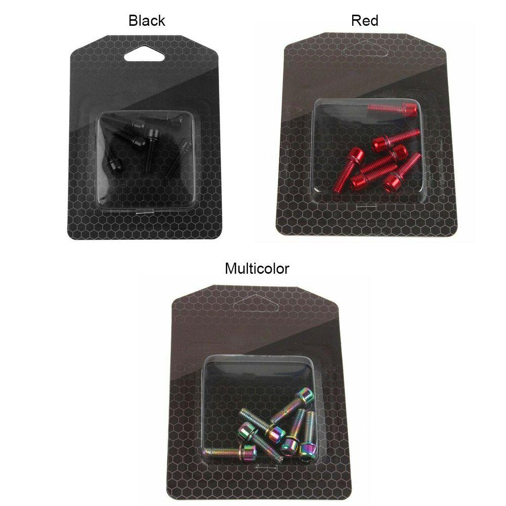 SHOUKEY Set 6 Bu Lông Ốc Vít Bằng Thép Không Gỉ Cho Xe Đạp Leo Núi
