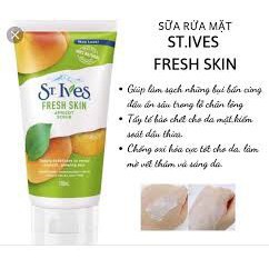 Sữa Rửa Mặt Tẩy Tế Bào Chết St.Ives Quả Mơ Tươi Mát 170g