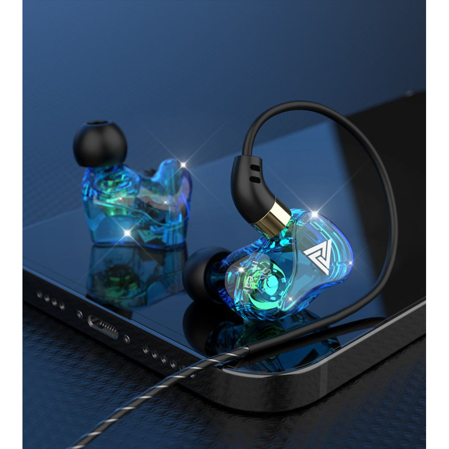 【Ready Stock】 QKZ SK7 3.5mm Wired Headphones Super Bass Stereo HiFi Earbuds Sport Earphone 【REEU】