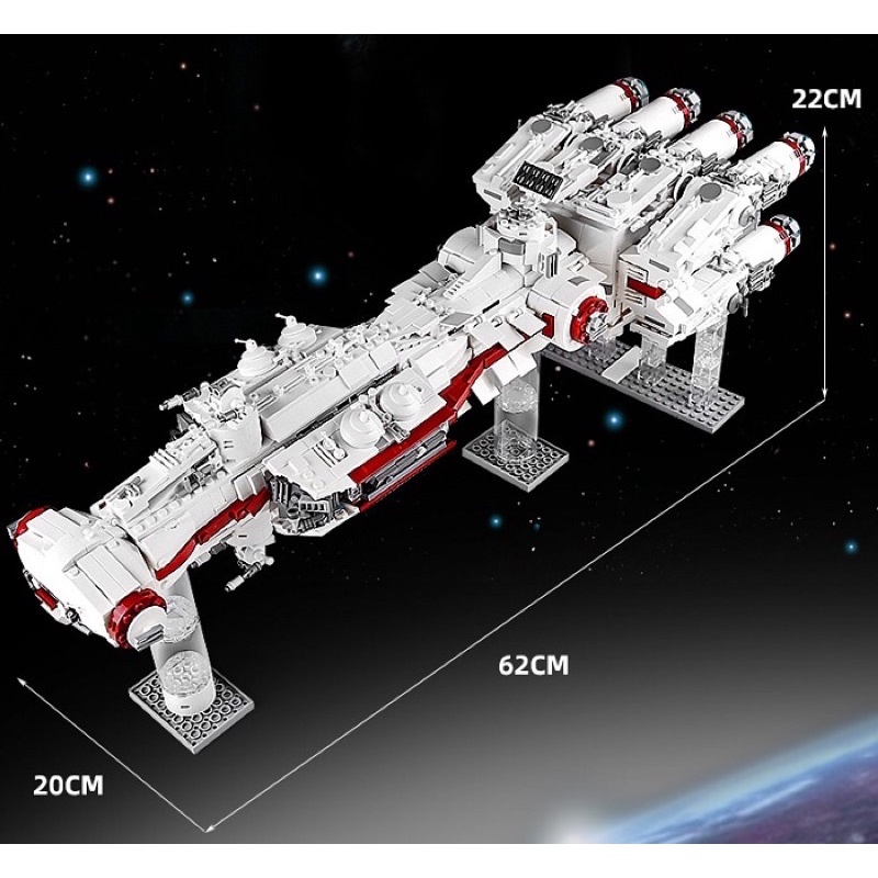 Xếp hình MK 21003 Lắp Ráp Tàu Vũ trụ Tantive IV 2905 mảnh