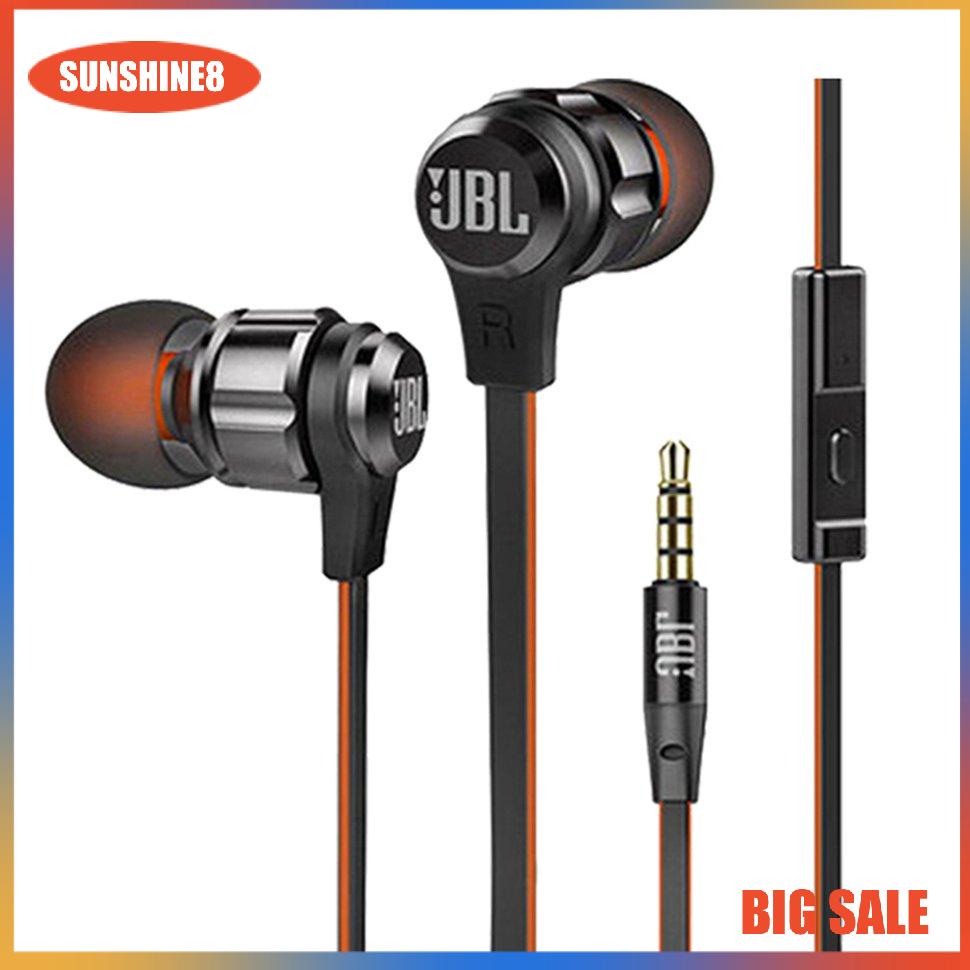 【SUN】JBL T290 In-ear Gaming Sports Music Earphones Wired Stereo Earphones