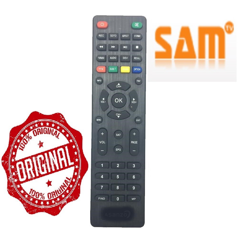 Remote điều khiển tivi SAM mẫu 2