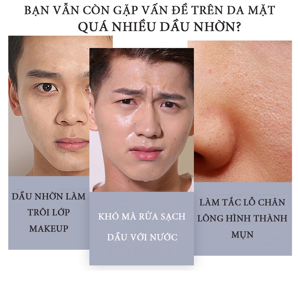 Giấy Thấm Dầu Da Mặt Nam Nữ BLUEMAN Giảm Nhờn Ngừa Mụn 100 Tờ/Hộp