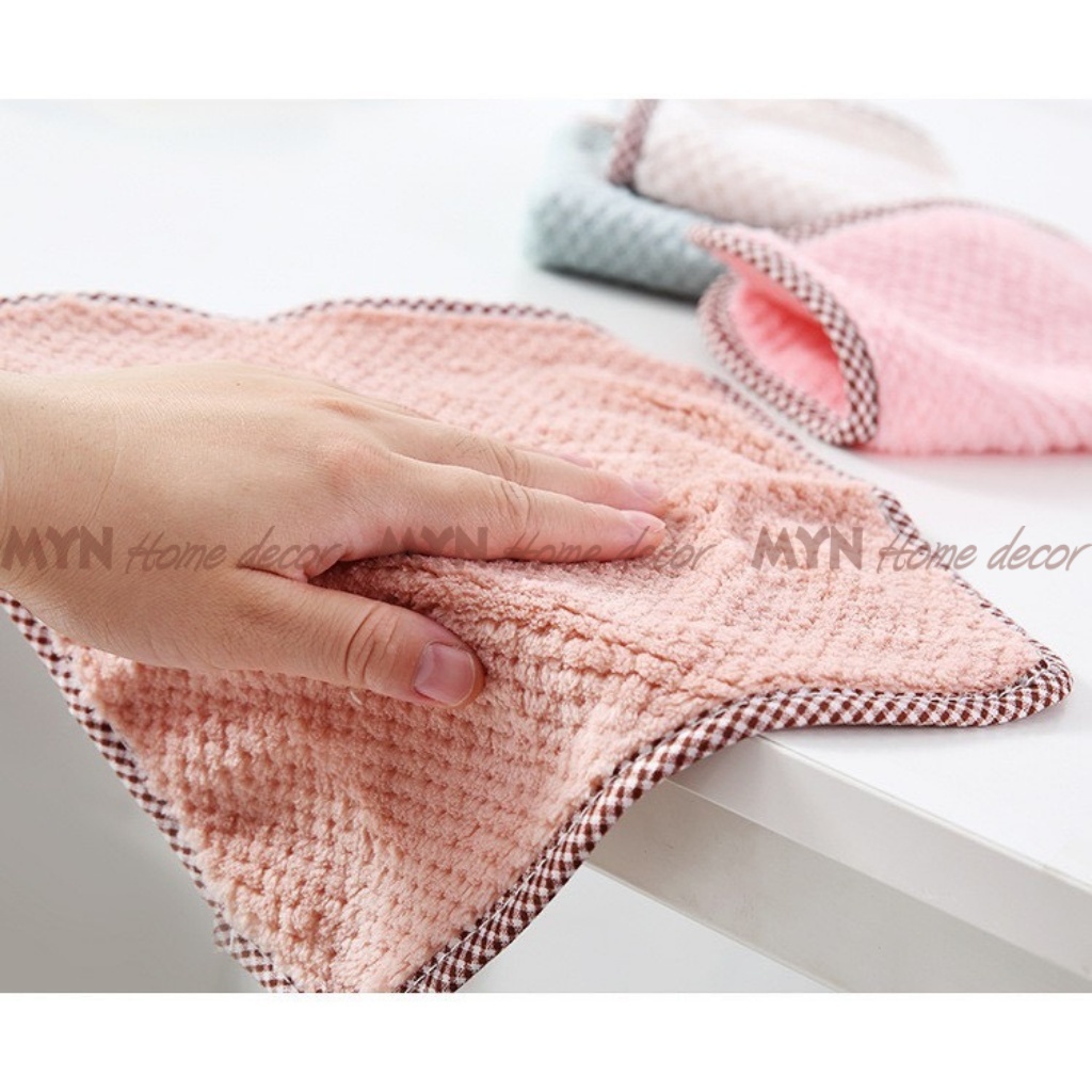 Khăn tay lau bếp đa năng có móc treo 25 x 27,5 MYN Home
