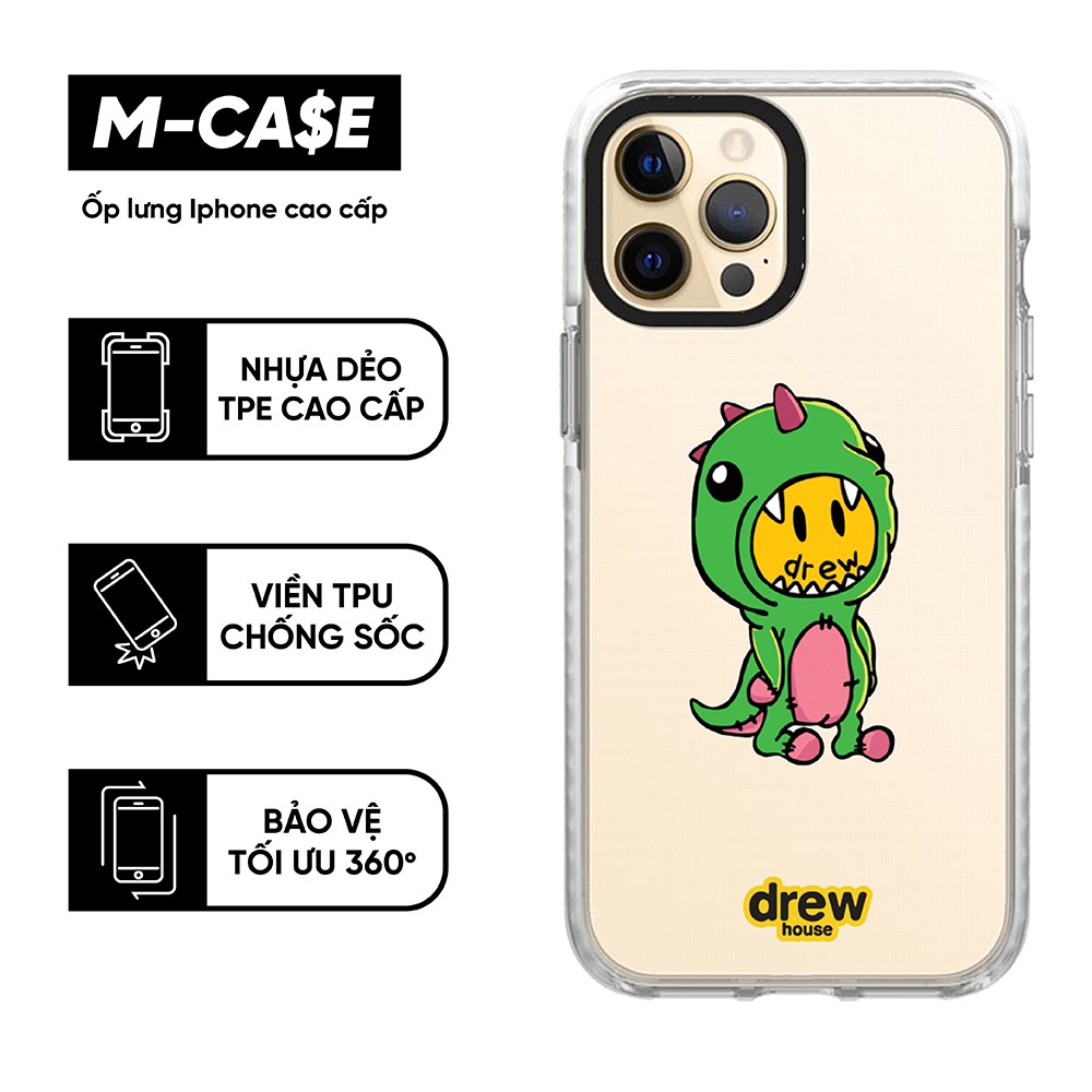 Ốp lưng iphone chống sốc Drew Dino 7 plus/8 plus/X/Xs/XR/Xs max/11/11 pro max/12/12 pro max phụ kiện điện thoại MCASE