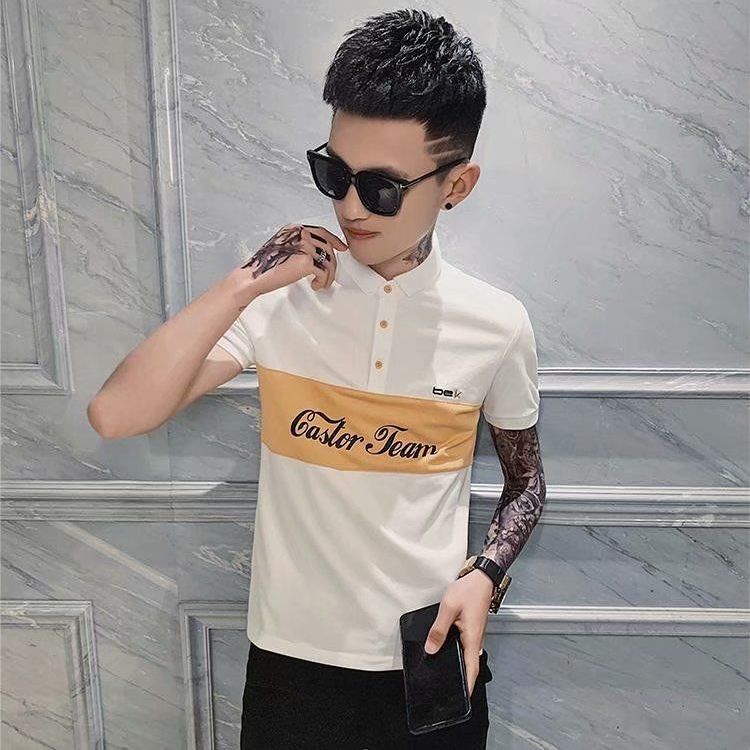 Áo polo Tay Ngắn Màu Đen Thời Trang Cho Nam