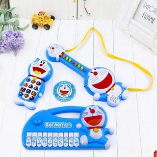 Bộ đồ chơi 3 món đàn nhạc Doremon cho bé 01
