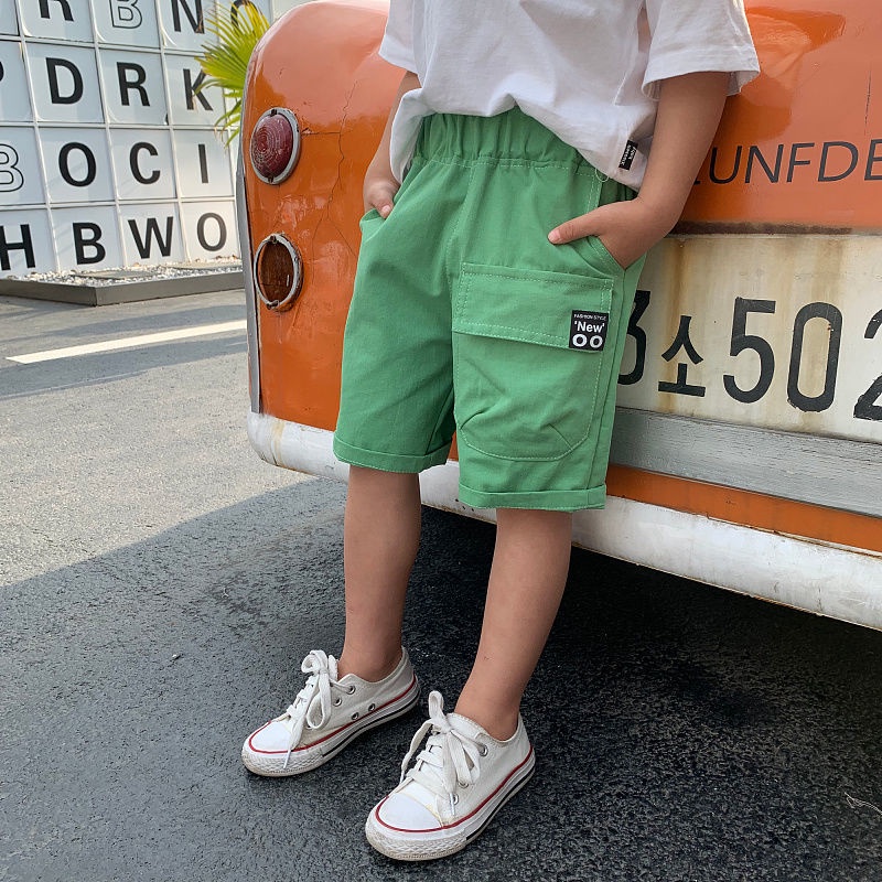 Quần Short Cotton Ống Rộng Thời Trang Mùa Hè Dành Cho Bé Trai