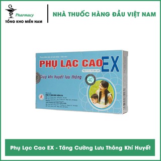 Phụ Lạc Cao EX - Giúp Tăng Cường Lưu Thông Khí Huyết & Điều Hòa Kinh Nguyệt Hộp 30 Viên