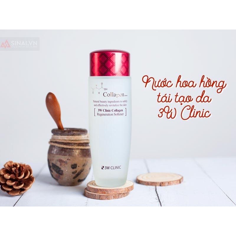 Nước hoa hồng 3W Clinic Collagen | WebRaoVat - webraovat.net.vn