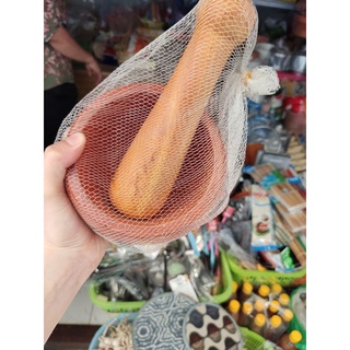 Bộ cối chày gỗ 2 size