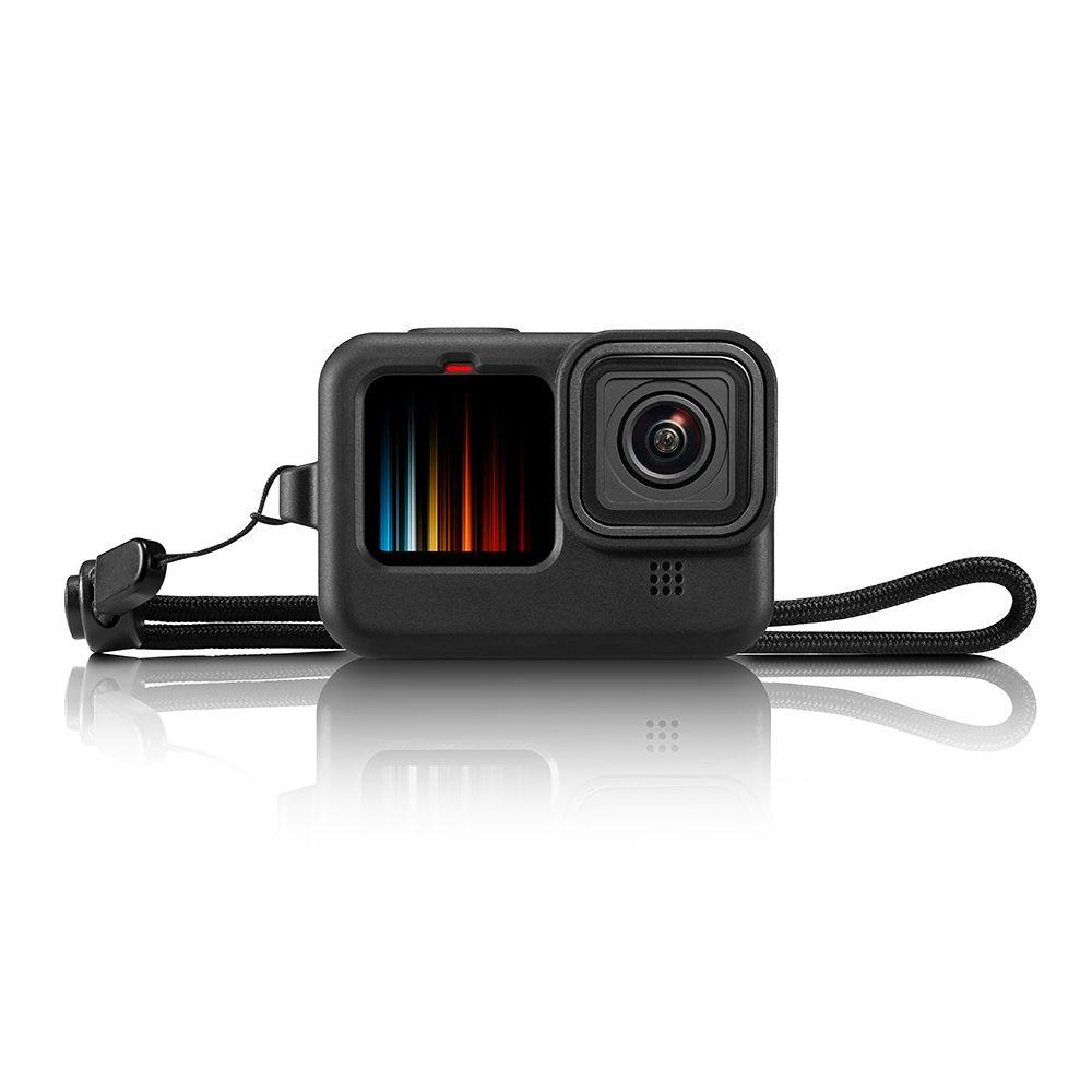 BTLIMER Vỏ Bảo Vệ Pin Nắp Lật Bằng Silicone Chống Rơi Chống Trầy Xước Chống Rơi Cho GoPro Hero 10 9 Black