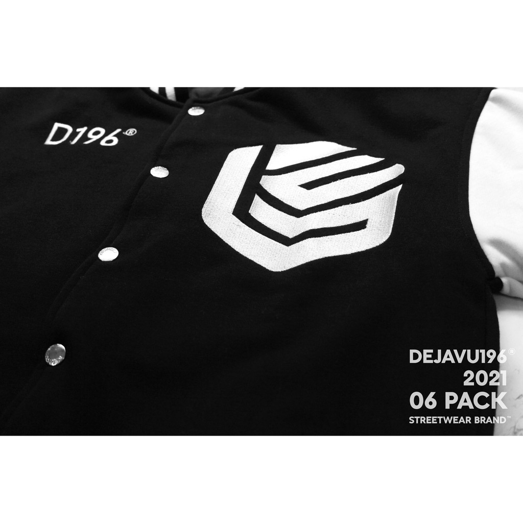 Áo varsity jacket DEJAVU.196 06/ Core black | BigBuy360 - bigbuy360.vn