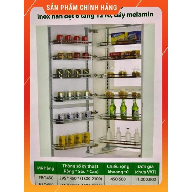 (SALE) TỦ ĐỒ KHÔ  CÁNH MỞ INOX NAN DẸT EDEL CAO CẤP, BẢO HÀNH 03 NĂM