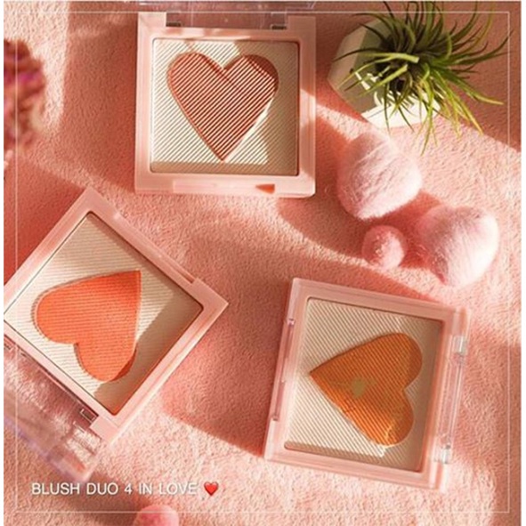 [Chính hãng] [Có sẵn] Phấn má hồng Nee Cara Blush Duo 4 In Love 14g