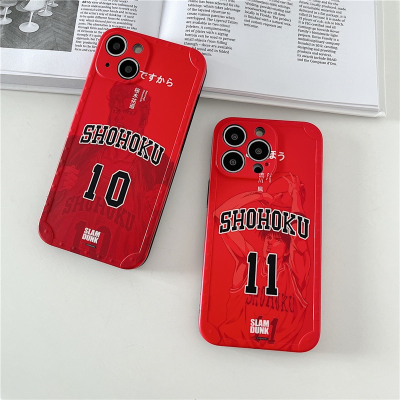 Ốp Điện Thoại Họa Tiết Slam Dunk Rukawa Sakuragi Sang Trọng Cho iPhone 13 11 12 Pro Max 7 8 Plus X XR XSMax iPhone11