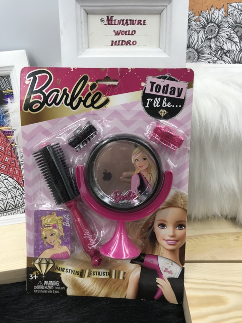 Bộ Đồ chơi trang điểm, Bộ đồ chơi làm tóc chính hãng Barbie Mattel cho bé gái. Đồ chơi bé gái chính hãng.Búp bê Barbie