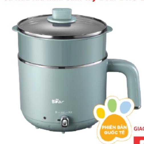 Nồi lẩu mini đa năng 2 tầng Bear DRG-D12M5, Ca nấu lẩu mini gia đình, 3 lớp cách nhiệt, Công nghệ giữ nhiệt kép,Bh 18t