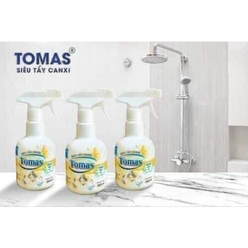 Chai xịt tẩy sạch TOMAS đa năng làm sáng bệ cầu, xoong nồi
