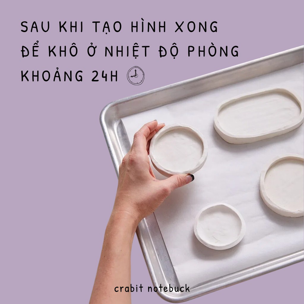 Đất Sét Tự Khô Crabit Air Dry Clay đồ chơi sáng tạo