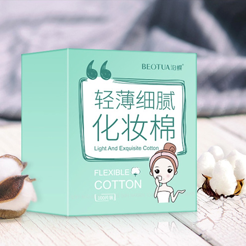 Set 100 khăn giấy Cotton mềm mại siêu nhẹ thân thiện với da Beotua
