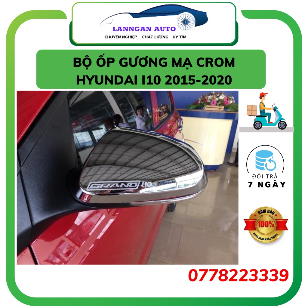Bộ 2 ốp gương XE HYUNDAI GRAND I10 2014-2020 - bản sedan và hatchback