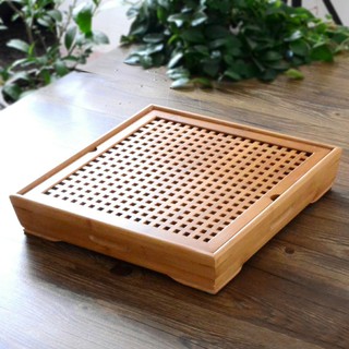 Khay trà tre vuông cao cấp