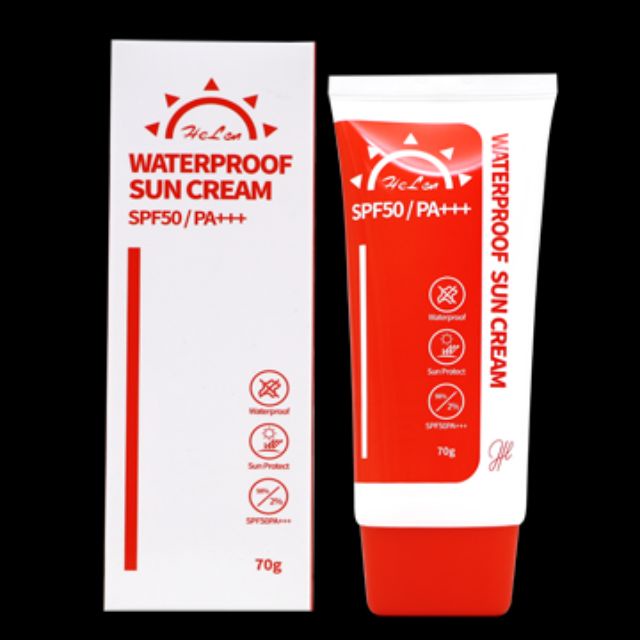 Kem chống nắng dưỡng ẩm Helen SPF50/PA+++_70g