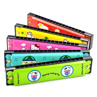 Kèn Harmonica lõi nhựa vỏ gỗ cho bé phát triển năng khiếu