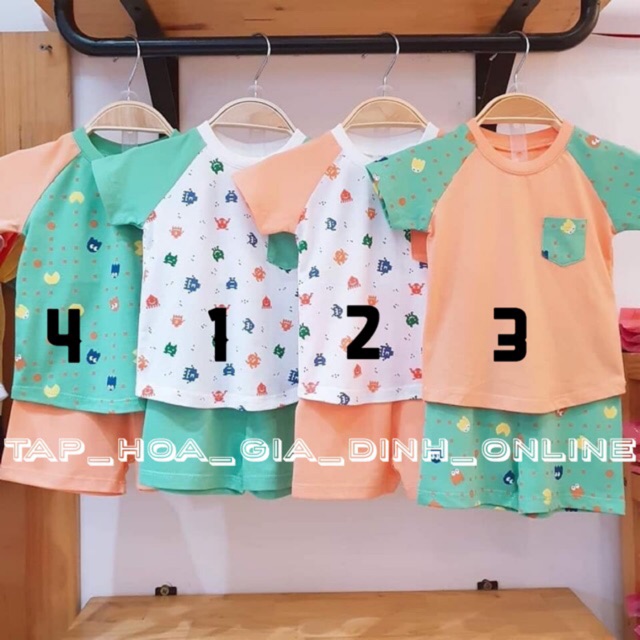 [Lullaby 2020] Bộ cộc tay raglan bé 6m-3y