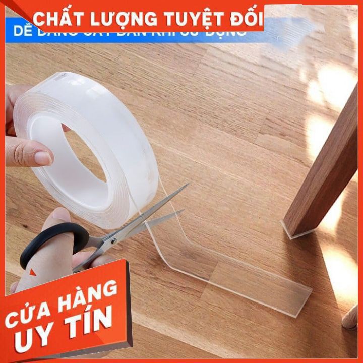 BĂNG DÍNH ĐA NĂNG 2 MẶT TRONG SUỐT SIÊU CHẮC [XẢ KHO]