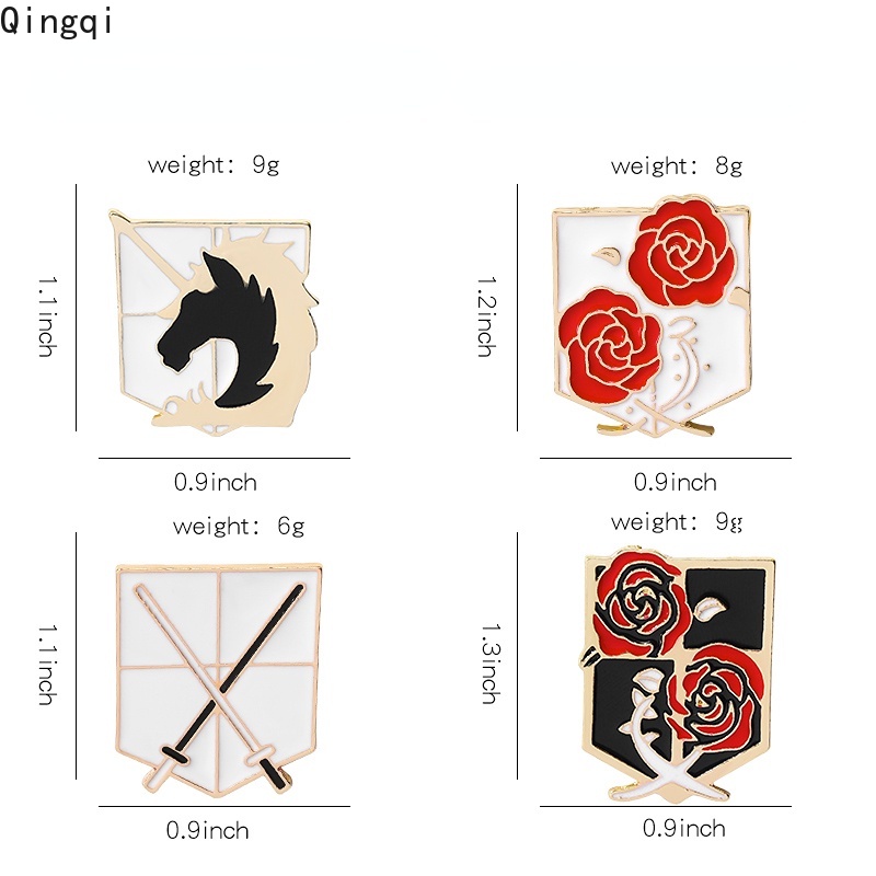 Ghim cài áo MISS ZOE hình nhân vật anime attack on titan