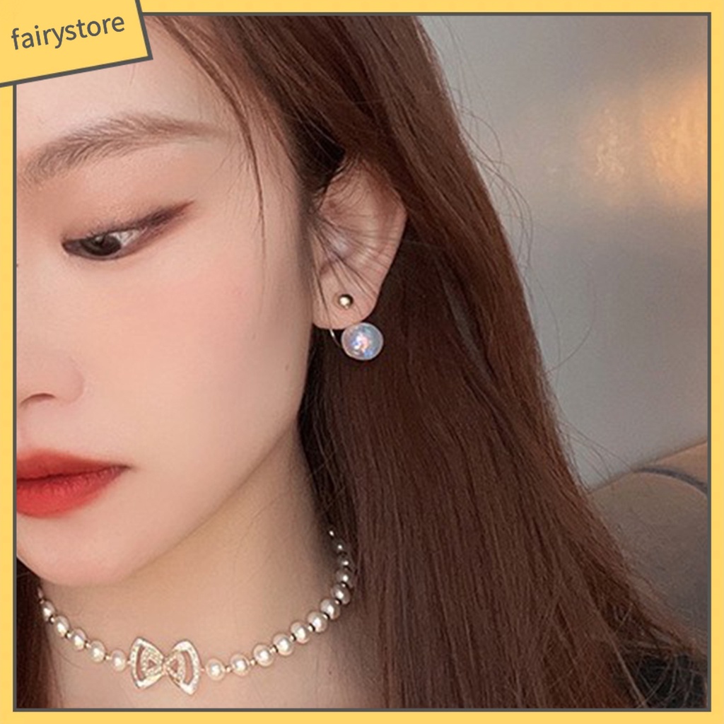 1 Đôi Bông Tai Ngọc Trai Giả Thời Trang Nữ Tính